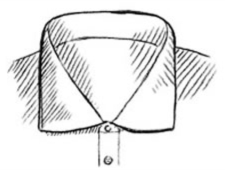 八字领衬衫 八字领衬衫